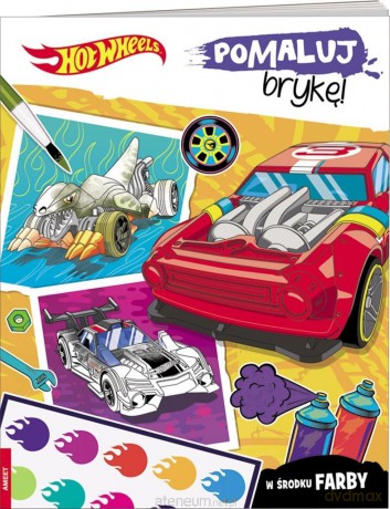 Hot Wheels. Pomaluj brykę! [KSIĄŻKA]