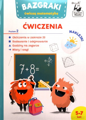 Kapitan Nauka. Bazgraki ćwiczą matematykę ćw. 2 - Leszek Rogala [KSIĄŻKA]