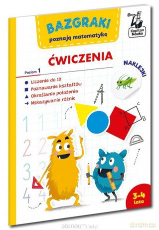 Kapitan Nauka.Bazgraki poznają matematykę ćw. 1 - Leszek Rogala [KSIĄŻKA]