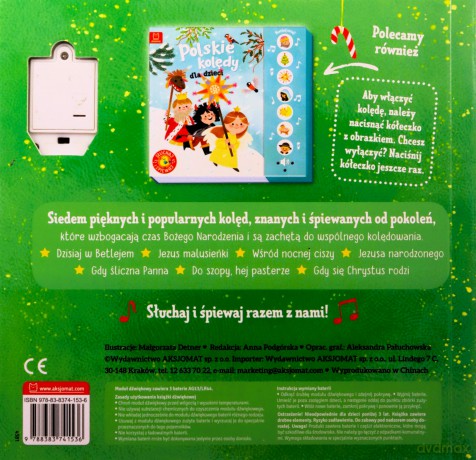 Kolędy dla dzieci. Słuchaj i śpiewaj! - Anna Podgórska [KSIĄŻKA]