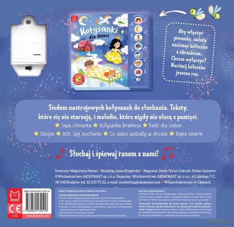 Kołysanki dla dzieci. Słuchaj i śpiewaj! - Anna Podgórska [KSIĄŻKA]