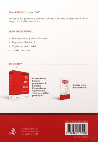 KPK. Kodeks postępowania karnego [KSIĄŻKA]