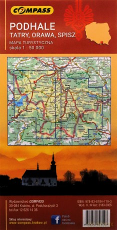 Mapa - Podhale, Tatry, Orawa, Spisz 1:50 000