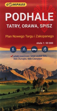 Mapa - Podhale, Tatry, Orawa, Spisz 1:50 000