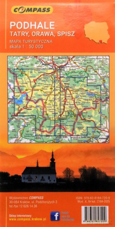Mapa - Podhale, Tatry, Orawa, Spisz 1:50 000