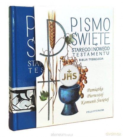 Pismo Święte Stary Testament i Nowy Testament Pamiątka I Komunii Świętej [KSIĄŻKA]