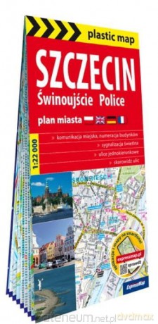 Plastic map Szczecin, Świnoujście, Police