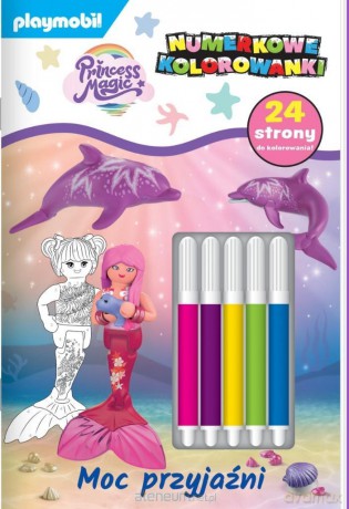 Playmobil Princess Magic. Numerkowe kolorowanki [KSIĄŻKA]