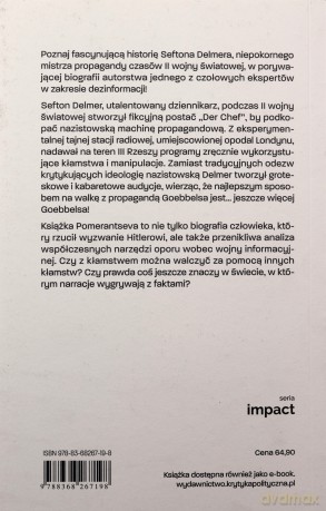 Propagandysta, który przechytrzył Hitlera - Peter Pomeranstev [KSIĄŻKA]