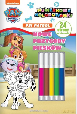 Psi Patrol. Numerkowe kolorowanki. Nowe przygody.. [KSIĄŻKA]