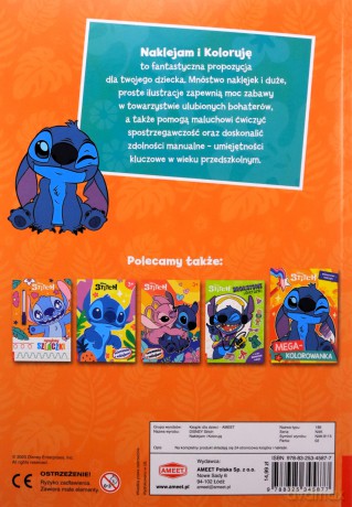Stich. Naklejam i Koloruję [KSIĄŻKA]