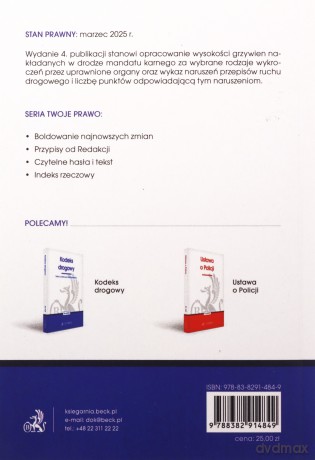 Taryfikator mandatowy w.4 [KSIĄŻKA]