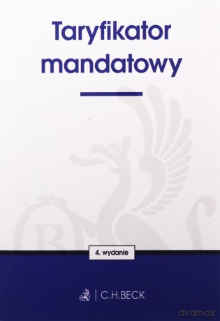 Taryfikator mandatowy w.4 [KSIĄŻKA]