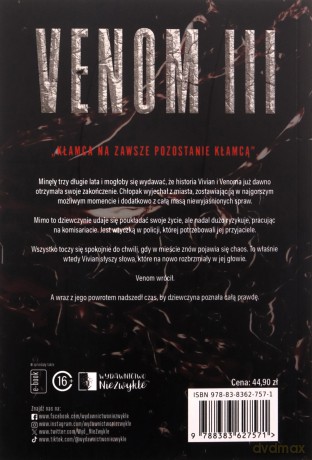 Venom III. W otchłani spokoju - Aleksandra Kondraciuk [KSIĄŻKA]