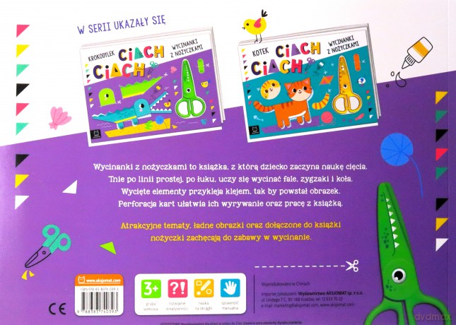 Wycinanki z nożyczkami. Krokodylek ciach, ciach! [KSIĄŻKA]