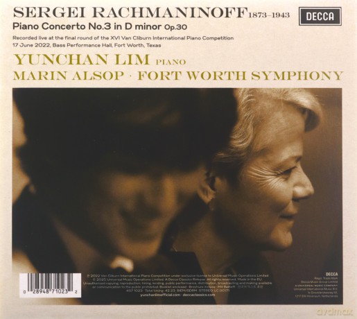Yunchan Lim: Rachmaninov: Piano Concerto No 3 [CD]