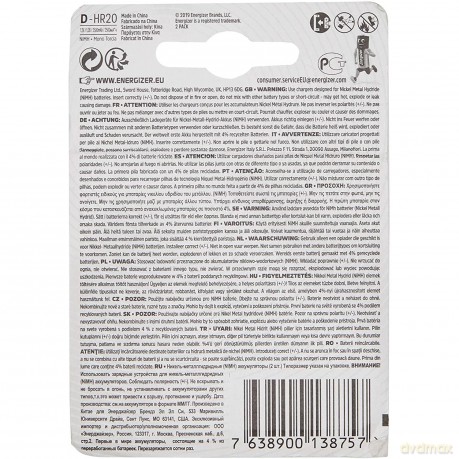 Akumulator Precharged D Power Plus 2500 mAh 2 szt. Blister