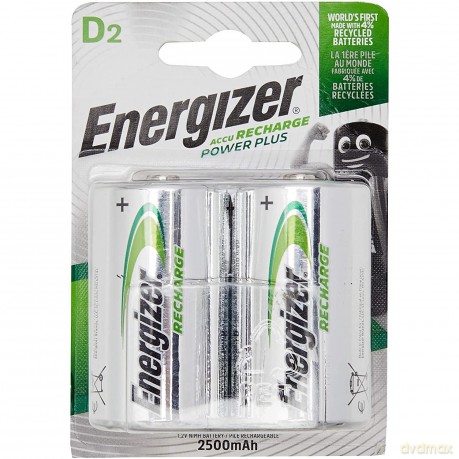 Akumulator Precharged D Power Plus 2500 mAh 2 szt. Blister