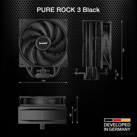 Chłodzenie CPU Pure Rock 3 BK039 czarne
