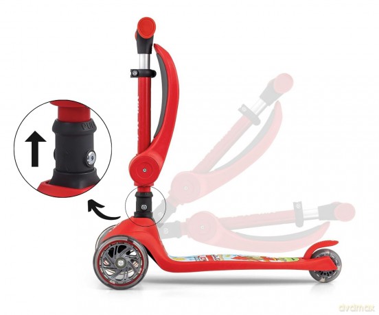 Hulajnoga Scooter Fuzzy Red
