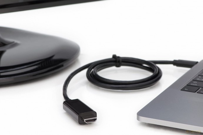 Kabel USB Type-C/HDMI M/M USB 3.1 Gen.2 SuperSpeed+ 4K/60Hz 18Gbps 5m czarny