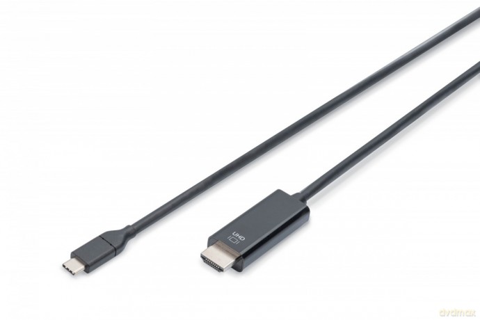 Kabel USB Type-C/HDMI M/M USB 3.1 Gen.2 SuperSpeed+ 4K/60Hz 18Gbps 5m czarny