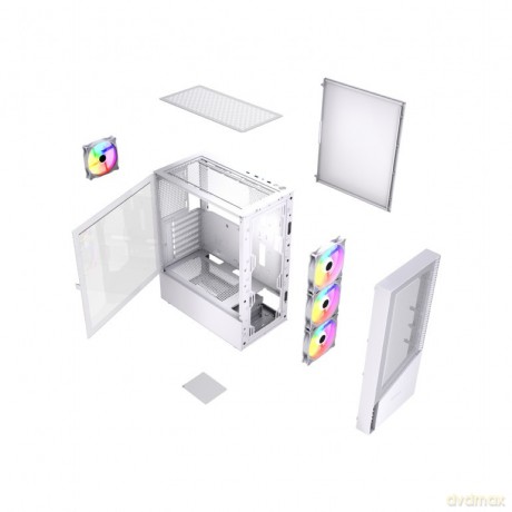 Obudowa Midi Tower Fornax 4300 ATX biała