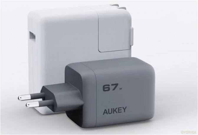 PA-C3 ładowarka sieciowa 3xUSB (2xUSB-C + 1xUSB-A) 67W 5A QC5.0 PD3.0 AFC PPS FCP SCP [ŁADOWARKA]