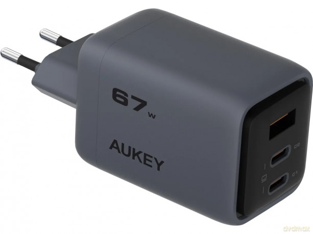 PA-C3 ładowarka sieciowa 3xUSB (2xUSB-C + 1xUSB-A) 67W 5A QC5.0 PD3.0 AFC PPS FCP SCP [ŁADOWARKA]