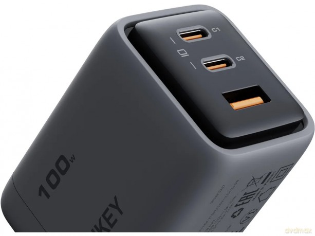 PA-C5 ładowarka sieciowa 3xUSB (2xUSB-C i 1xUSB-A) 100W 5A QC5.0 PD3.0 AFC PPS FCP SCP [ŁADOWARKA]