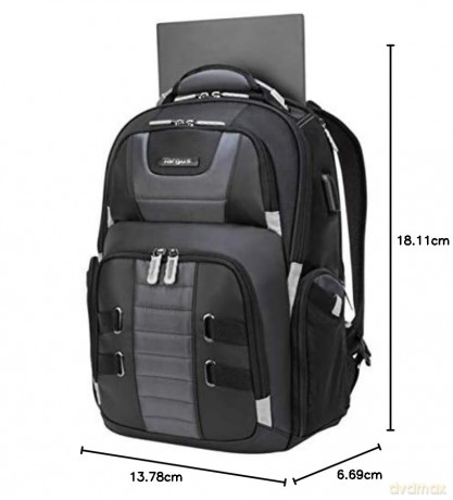 Plecak DrifterTrek 11.6-15.6 cala Laptop Backpack with USB Power PassThru - czarny