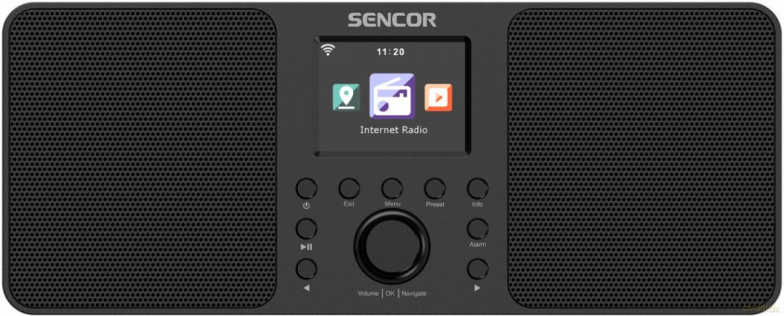 Radio Internetowe Moc 2x10W,WiFi,FM,DAB+,USB, wys.LCD