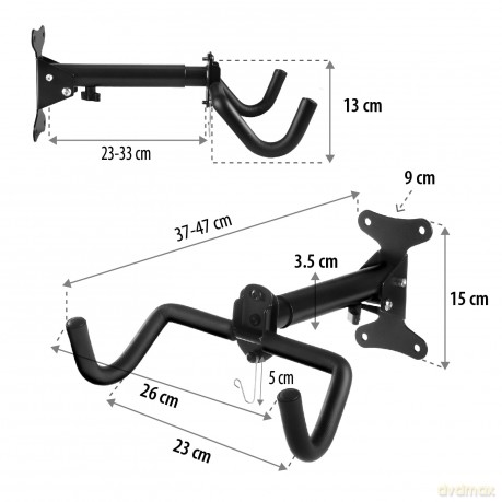 Rowerowy uchwyt ścienny max 30kg, MC-484
