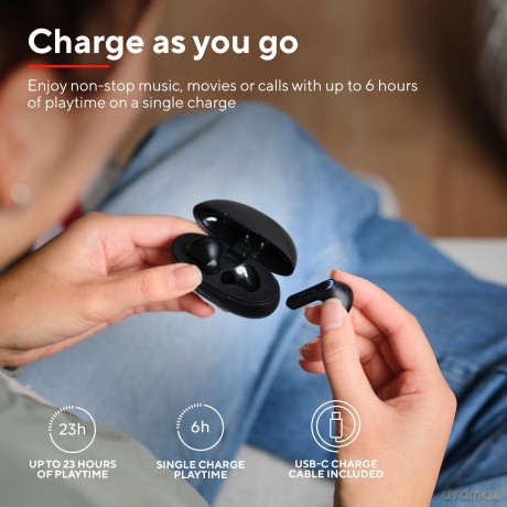 Słuchawki earbuds Yavi Bluetooth ENC czarne