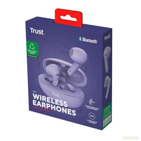 Słuchawki earbuds Yavi Bluetooth ENC fioletowe