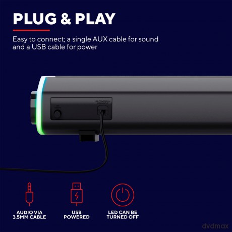 Soundbar GXT 620 Axon RGB Illum inated