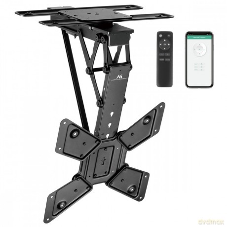 Uchwyt sufitowy elektryczny do TV, MC-491 23-65', max 30kg, VESA 600x400, obrót 90st, pilot