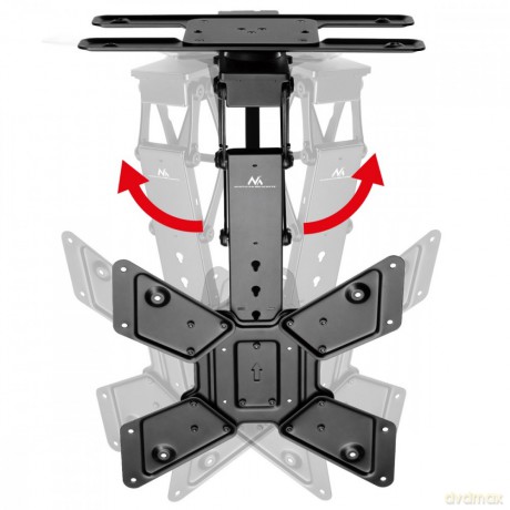 Uchwyt sufitowy elektryczny do TV, MC-491 23-65', max 30kg, VESA 600x400, obrót 90st, pilot