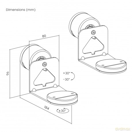 Uchwyt ścienny na głośnik x2 Sonos ERA MC-495 max 5kg