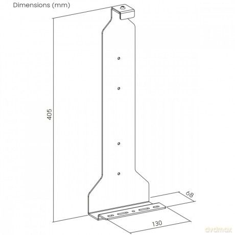 Uhwyt ścienny do PS5, RS180. 10 kg max