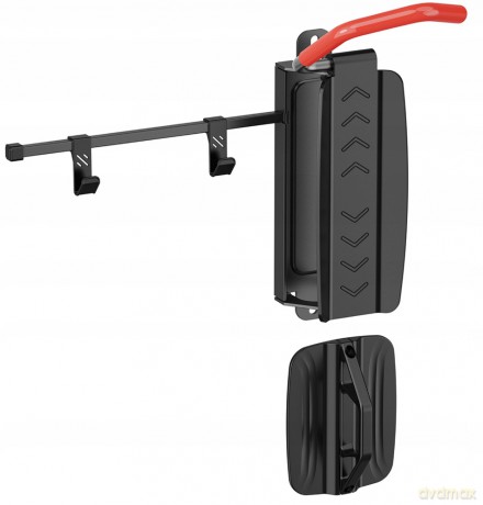 Wieszak rowerowy na ścianę, MC-499 MAX 35kg stalowy, czarny