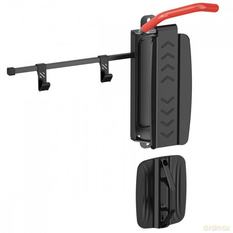 Wieszak rowerowy na ścianę, MC-499 MAX 35kg stalowy, czarny