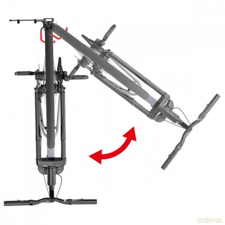 Wieszak rowerowy na ścianę, MC-499 MAX 35kg stalowy, czarny
