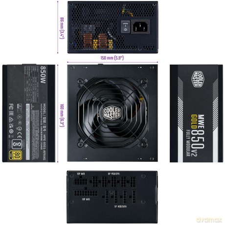 Zasilacz MWE Gold 850W v2 ATX 3.1