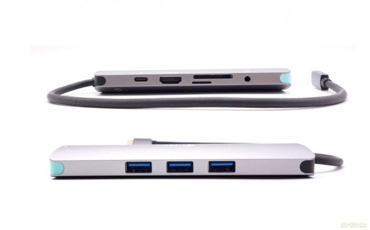 Zestaw Stacja dokująca USB-C Metal Nano 4K HDMI LAN z Power Delivery 100W + Ładowarka 100W