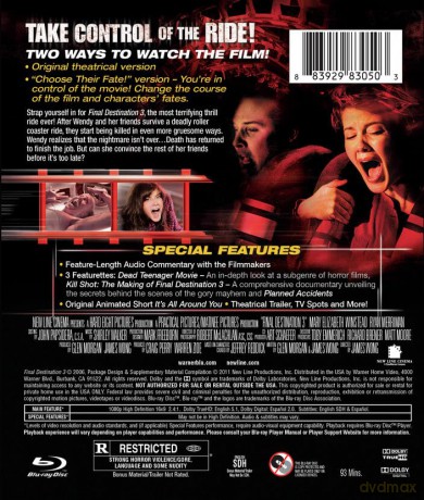 Final Destination 3 (Oszukać przeznaczenie 3) [Blu-Ray]