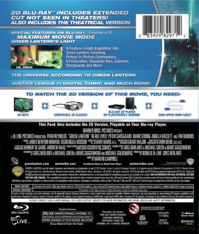 Green Lantern (Extended Cut) [Blu-Ray]