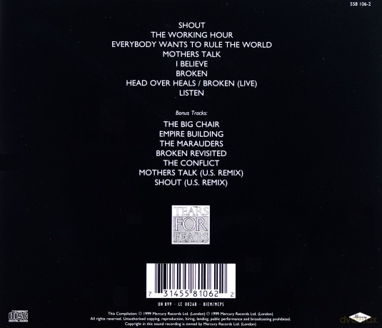 Tears For Fears: Songs From The Big Chair (Remastered) [CD]