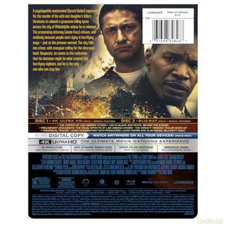 Law Abiding Citizen (Prawo zemsty) [Blu-Ray 4K]