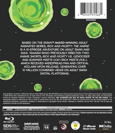 Rick and Morty: The Anime [Blu-Ray]